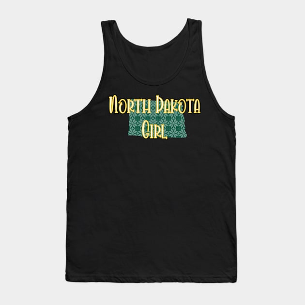 North Dakota Girl Tank Top by Flux+Finial